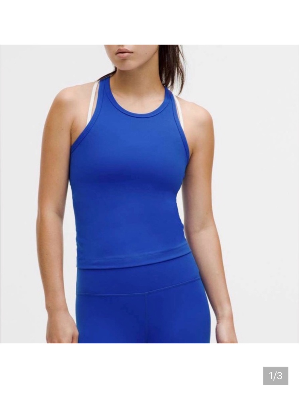 Lululemon Align Waist-Length Racerback Tank Top Cerulean Blue